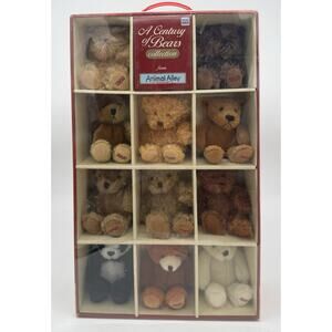 Animal Alley A Century of Bears Collection 11 Mini Bears Dated 1900 - 2000